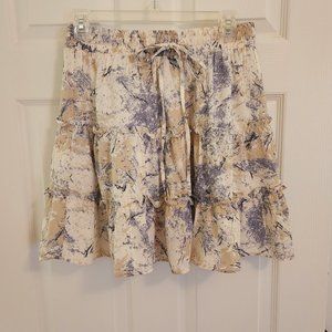 Paper Crane Gauzed Tiered Short Skirt Size M